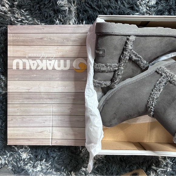 Makalu Women's YARA Faux Suede Faux Fur Lined Winter Ankle Boots. NIB Size 8.5 - Picture 4 of 6